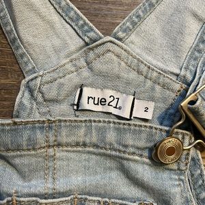 NWT Rue overall shorts size 2